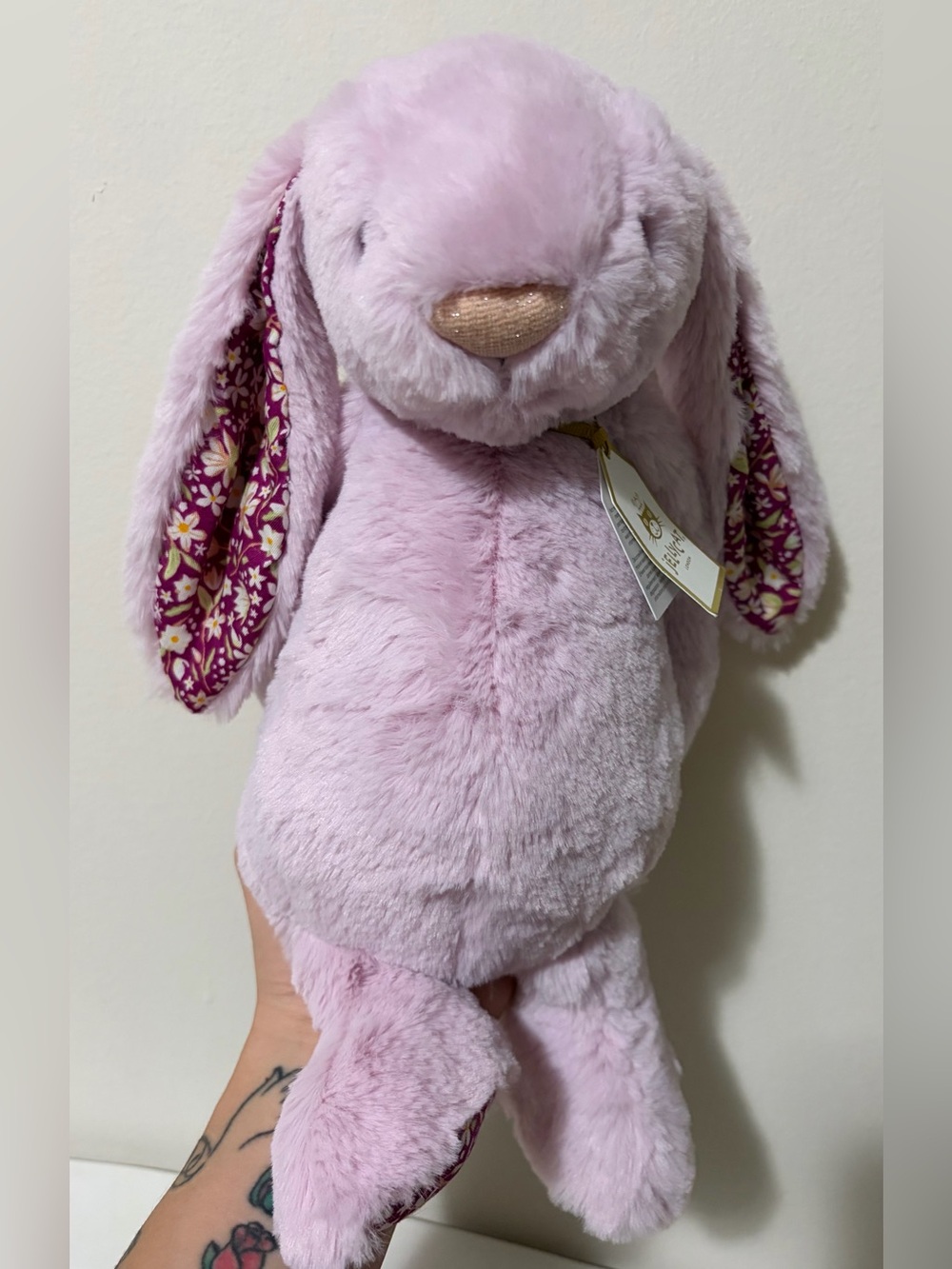 Jellycat thistlepop blossom luxe bunny